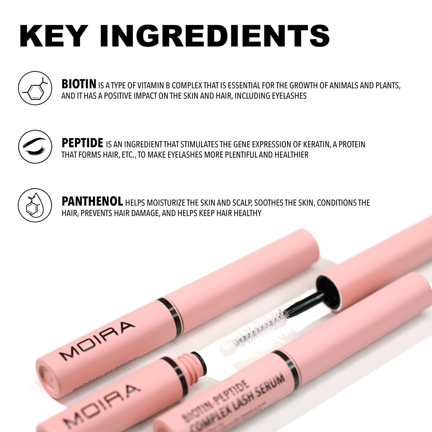 Sérum pour cils au complexe biotine-peptide