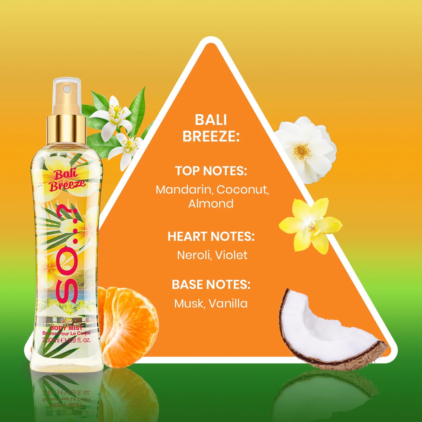 Brume Bali breeze - Sucrée - Coco et vanille - 200ml