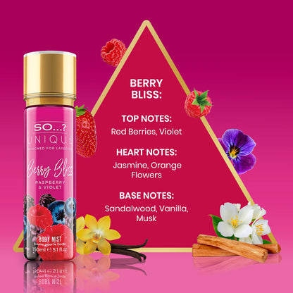 Brume Berry bliss - Fruitée et florale - Fruits rouges, violette et vanille - 150ml