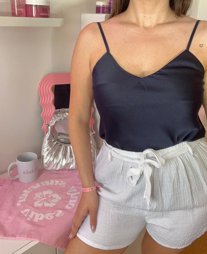 Short en gaze de coton