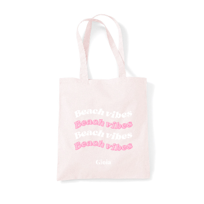 Tote bag rose - Beach vibes