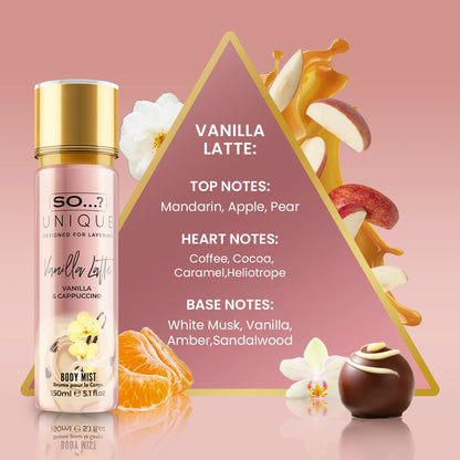 Brume Vanilla latte - Gourmande - Vanille, café, caramel et musc - 150ml