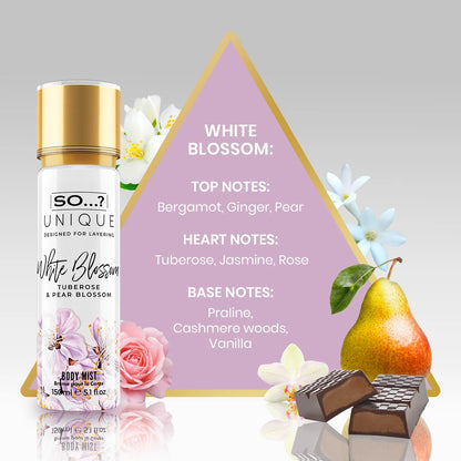 Brume White blossom -Florale et fruitée - Poire, jasmin, bois de santal et musc - 150ml