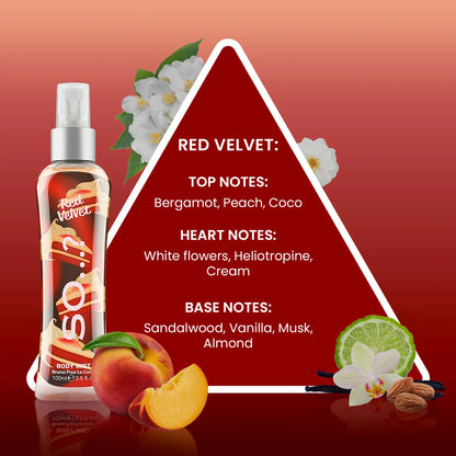 Brume Red velvet - Florale et boisée - Ambre, tonka et fleurs blanches - 100ml