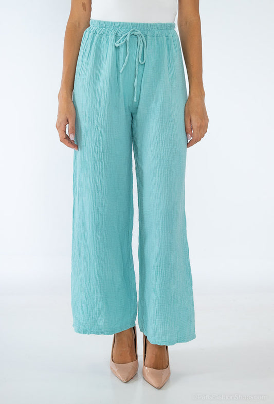 Pantalon gaze de coton