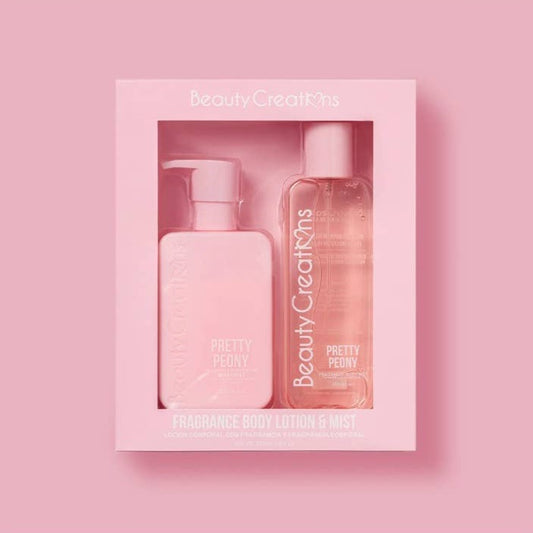 Coffret de brume et lotion pour le corps - Pretty peony